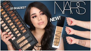 NEW! NARS NATURAL RADIANT LONGWEAR 16HR FOUNDATION! DEMO + SWATCHES! | MakeupByAmarie