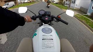 1990 Honda NS50f 2017 Honda msx125 Grom Town cruise