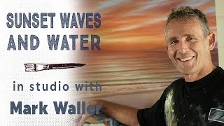 Acrylic Sunset Wave Painting Tips | In Studio with Mark Waller