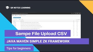 ZK Framework Java Simple File Upload CSV