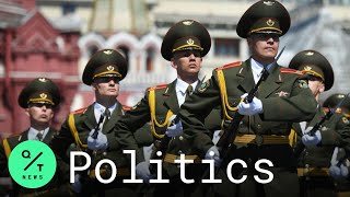 Social Distancing in Place During Russia's 75th WW2 Victory Parade