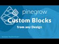 Build Blocks for any Design with Pinegrow for WordPress