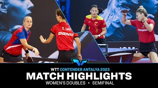 Balazova/Lutz vs Diaconu/Xiao | WD SF | WTT Contender Antalya 2023