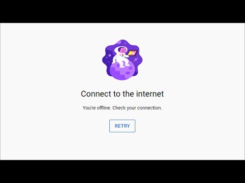 Youtube - Connect To The Internet - You're Offline - Check Your Connection - 2022