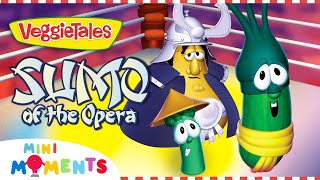 Never Give Up! 🤼  | VeggieTales: Sumo of the Opera |  20 Minute Story | Mini Mom