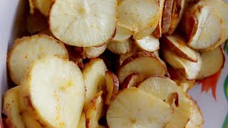 How to make cassava(kappa) chips ಮರಗೆಣಸು ಚಿಪ್ಸ್