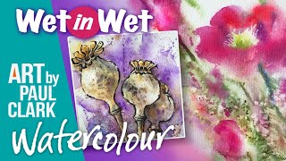 How to paint Wet-in-wet  with Watercolour
