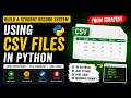 Build a Student Management System in Python CSV - Part 2 (Update + Delete)