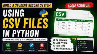 Build a Student Management System in Python CSV - Part 2 (Update + Delete)