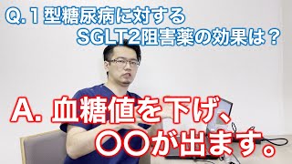 【専門医解説】１型糖尿病にSGLT2阻害薬ってどうですか？【短時間】