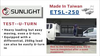 SUNLIGHT Electric Trolley ETSL-250 Performance Testing, foldable electric trolley, trolley