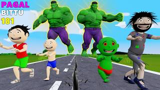 Gaw Mein Hulk Monster Cartoon Comedy | Hulk Monster Comedy | Funny Comedy  - Bit