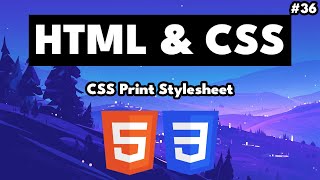 CSS Print Stylesheet