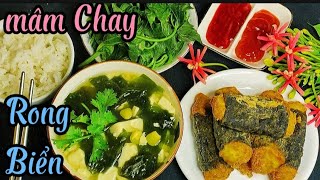 Cách chế biến mâm cơm chay từ Rong Biển tại nhà