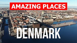 Denmark country tour | Attractions, views, nature, cities | 4k video | Denmark travel from above