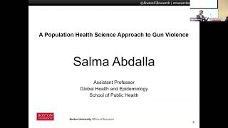 Salma Abdalla: A Population Health Science Approach to Gun Violence