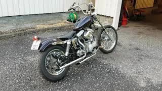 1963 Harley Davidson chopper walkaround