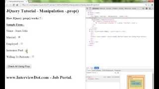 PROP METHOD JQUERY DEMO