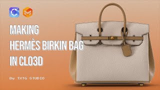 Making Hermès Birkin Bag - Clo3d, Marvelous Designer