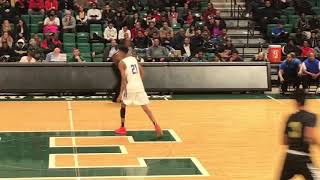 Ypsilanti Lincoln 2022 Emoni Bates with his first ever basket in high school at the Ypsi Tip-Off