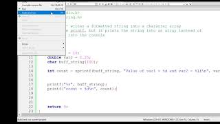 126 sprintf and snprintf Write formatted string into character array