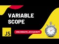 Variable Scope | Javascript | One Minute Javascript | 1 Min JS | Quick JS