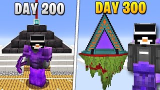 I Survived 300 Days in Minecraft SKY BLOCK…