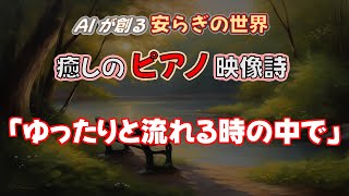 ゆったりと流れる時の中で - 癒しのピアノ映像詩 第2章 - AIが創る安らぎの世界