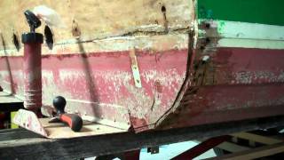 1967 Lyman Cruisette - Transom Section Gone Bad 12-15-11.mp4