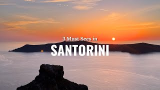 Santorini Greece Day Trip Travel Tips - 3 Must Sees!