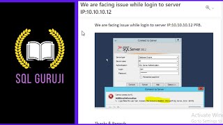 Disabled login in SQL server, MSSQL server login, sql server error 18456 sql server authentication,