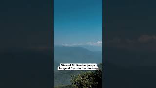 Unrealistic View of Majestic Mount Kanchenjunga Range in the morning before Sunrise