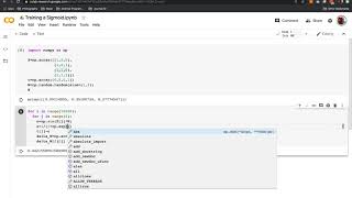 Training a SIgmoid Unit Using Python and Numpy