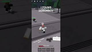 I found demon boy guys #thestrongestbattlegrounds #saitamabattlegrounds #roblox