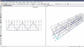 truss analysis sap 2000