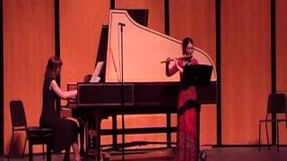 Bransle 3, Praetorius - Beverly Harlton, transverse flute; Sarah Jones, harpsichord
