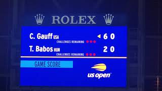 Coco Gauff vs Timea Babos US OPEN TENNIS Match 2019 Tournament 2nd Round Match