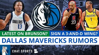 Dallas Mavericks Rumors: Jalen Brunson LATEST? Sign 3-And-D Wing In NBA Free Agency Like TJ Warren?