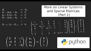 Numpy and Scipy: Using Sparse Matrices to Speed up Calculations (part 1)