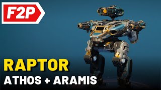 Raptor Athos Aramis - War Robots Free to Play Gameplay (No Commentary) WR F2P