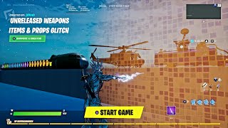 Fortnite Creative Mode Glitches - How To Get & Save Unreleased Weapons Items & Props Glitch