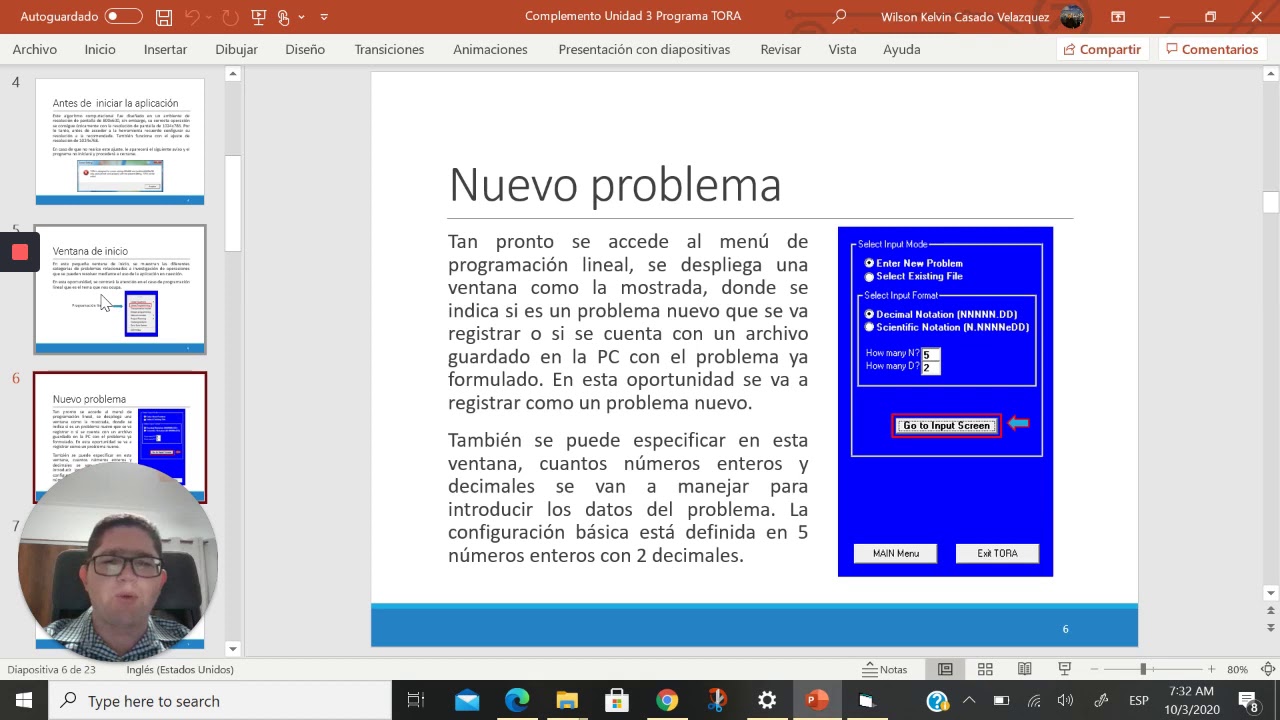 Explicación Programa Tora Parte 1 Youtube