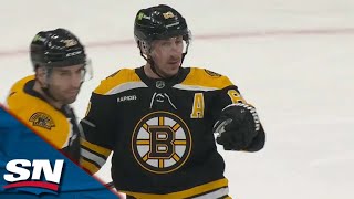 Bruins' Brad Marchand Snaps 17-Game Goalless Streak After Pretty Pass From David Pastrnak