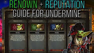 Complete Reputation + Renown Guide For Cartels of Undermine - Patch 11.1 The War Within