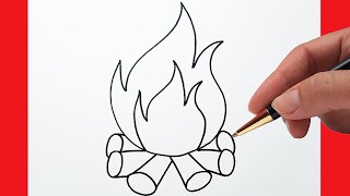 How to draw fire, flames, and fireballs