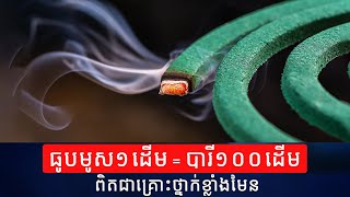 ធូបមូស១ដើមស្មើ បារី១០០ដើម ពិតជាគ្រោះថ្នាក់ខ្លាំងមែន | Mosquito coil Health Effects | Health Problems