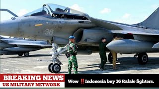 Breaking News ‼️Indonesia finally signed a contract to buy 36 Rafale fighter jets from France.