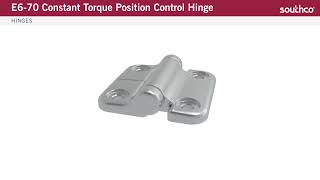 product demo  southco e6 – 70 constant torque position control hinge 720p