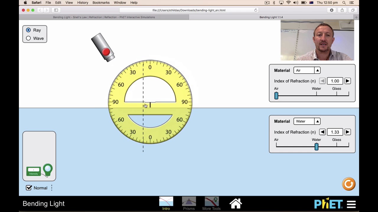 Refraction Bending Light Phet Answer Key