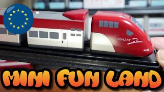 開封 台灣迴力小列車  荷比法 THALYS Taiwan Pull Back Toy Train unboxing (000398)